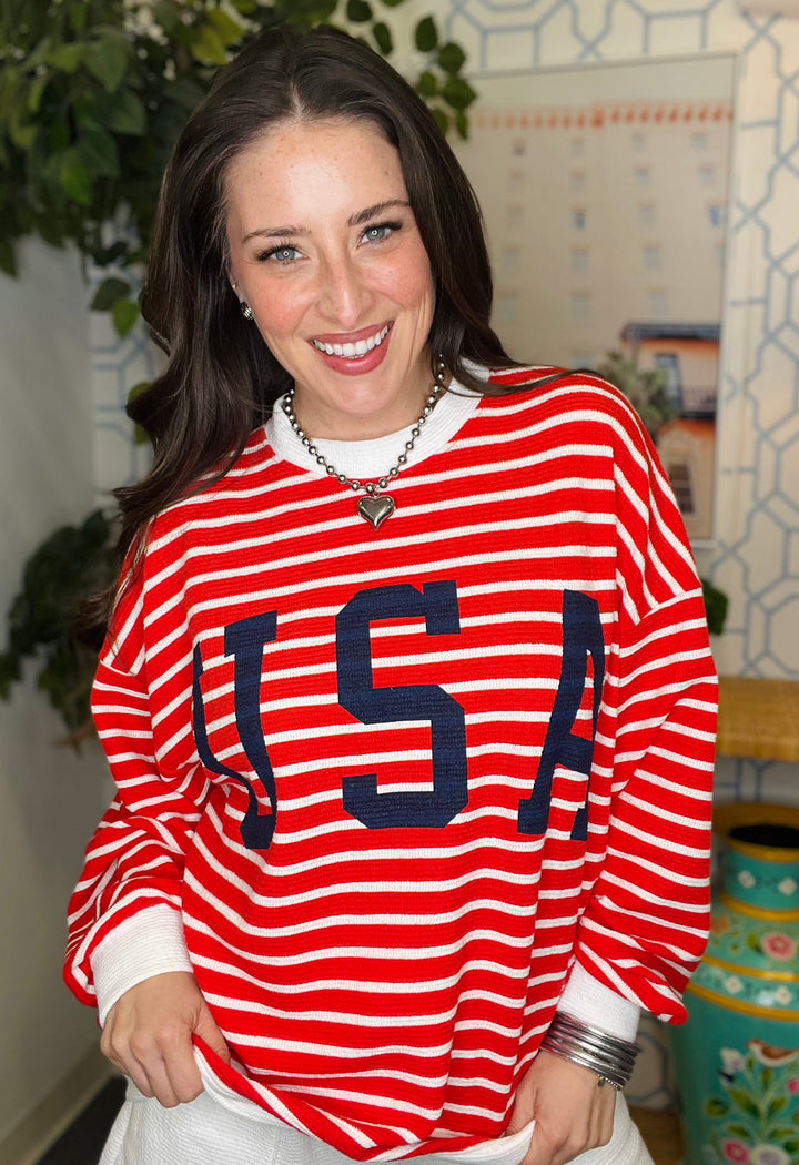 The Honey Knit USA Pullover