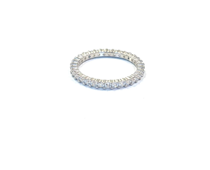 Sterling Ring-Full Open Luxe CZ Band