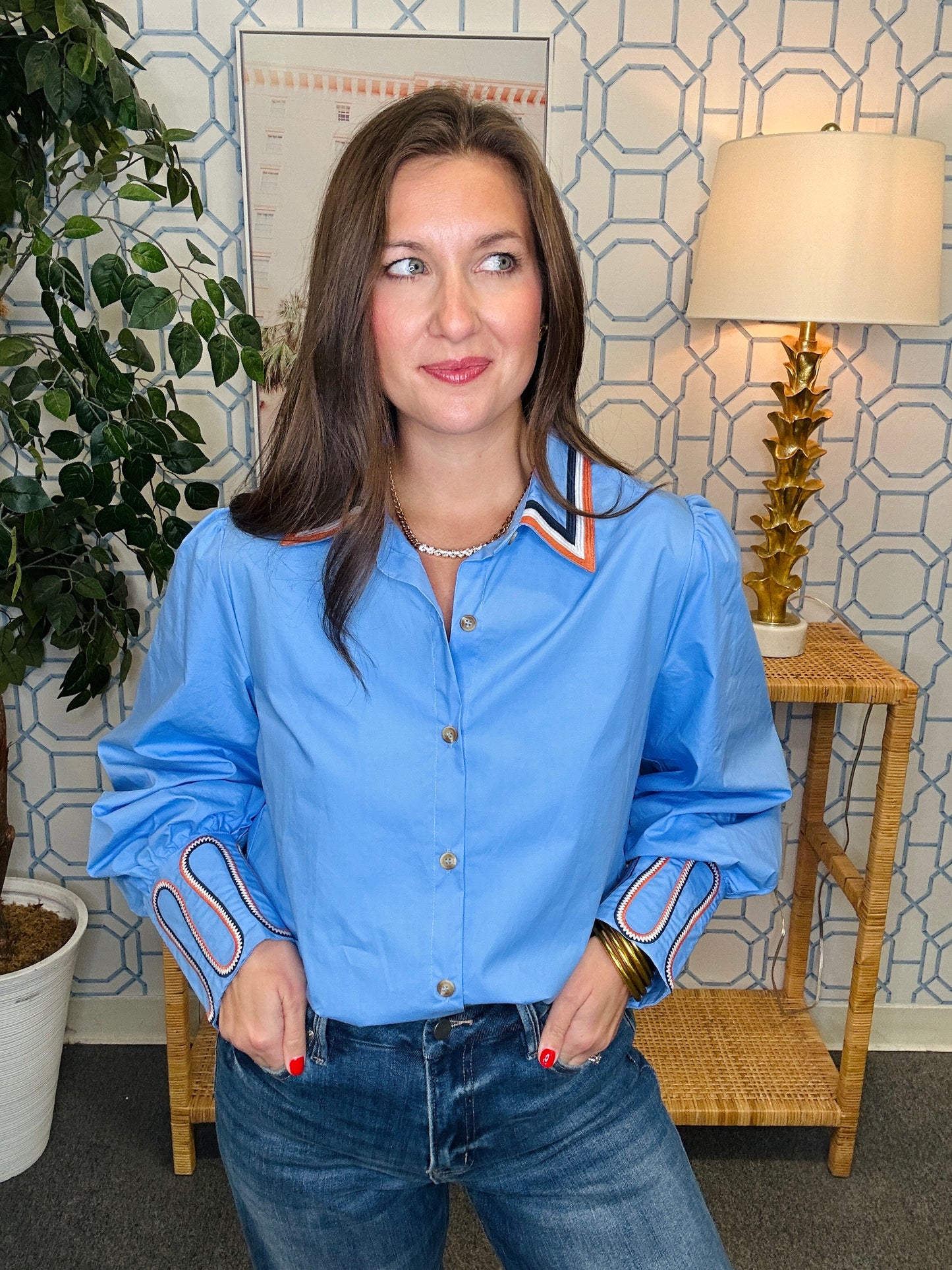 The Bella Blue Blouse