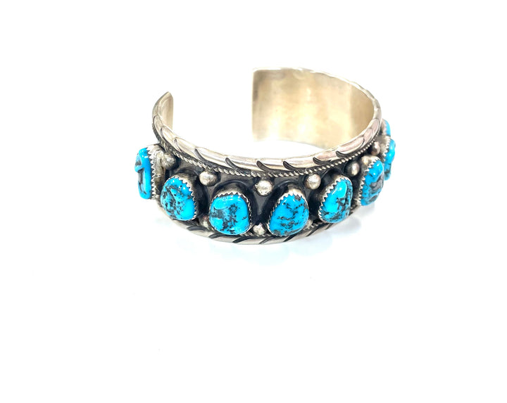 Donovan Nez Kingman Turquoise Sterling Cuff (KK)