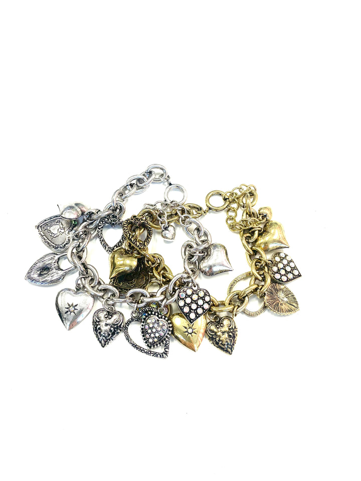 The Heart Charm Bracelet- 2 Colors