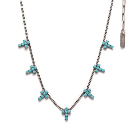 TOVA Multi Cross Necklace
