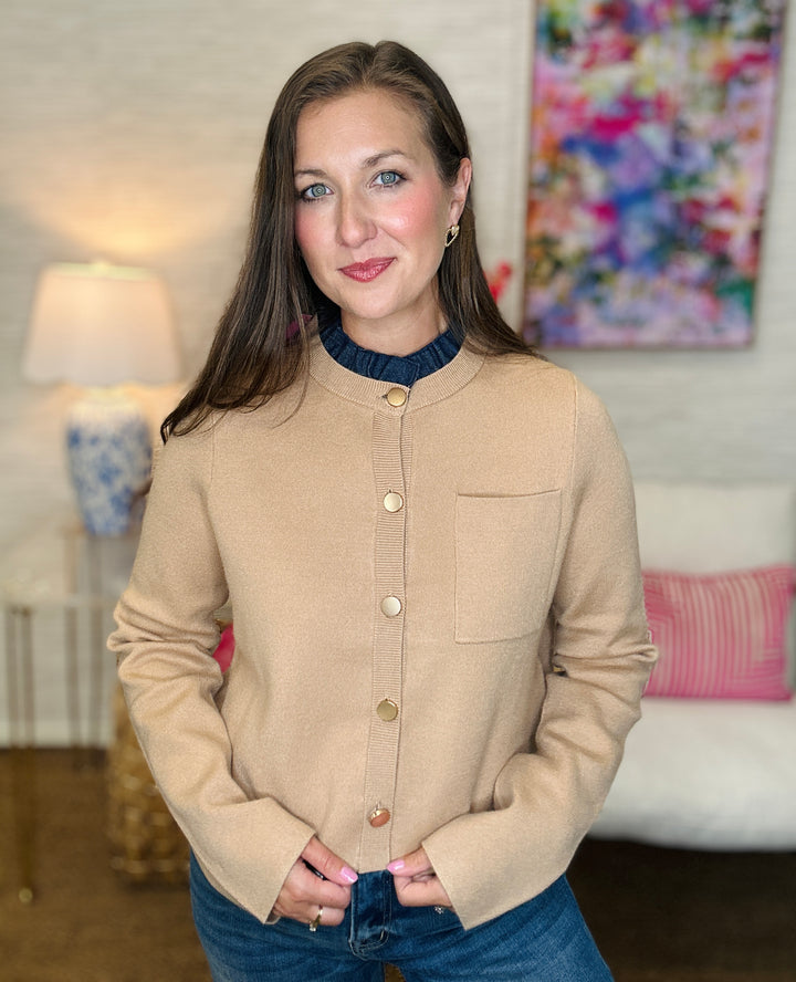 The Denim Collar Cardi