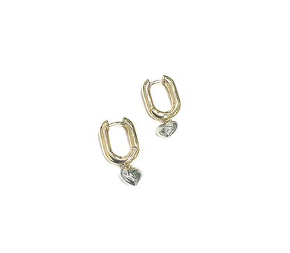 The Heart Charm Huggies-2 Options