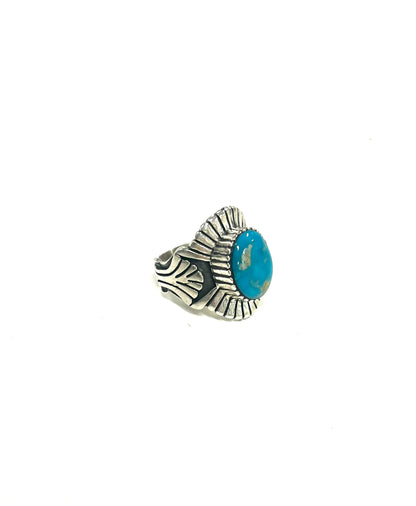 MB Sterling Kingman Turquoise Ring (BB)