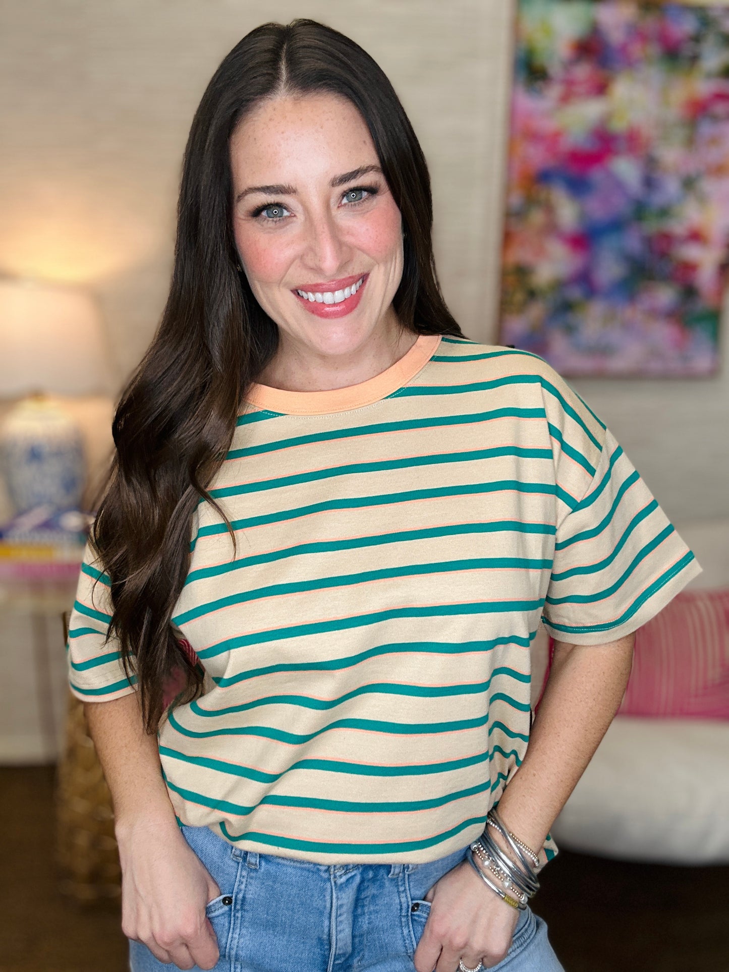 The All The Stripes Top