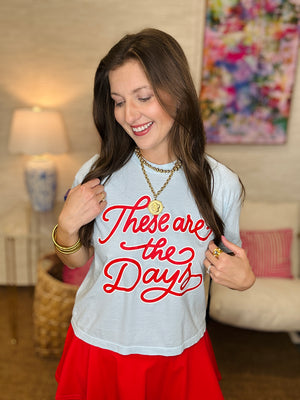 Ballpark Days Baseball Crop Tee