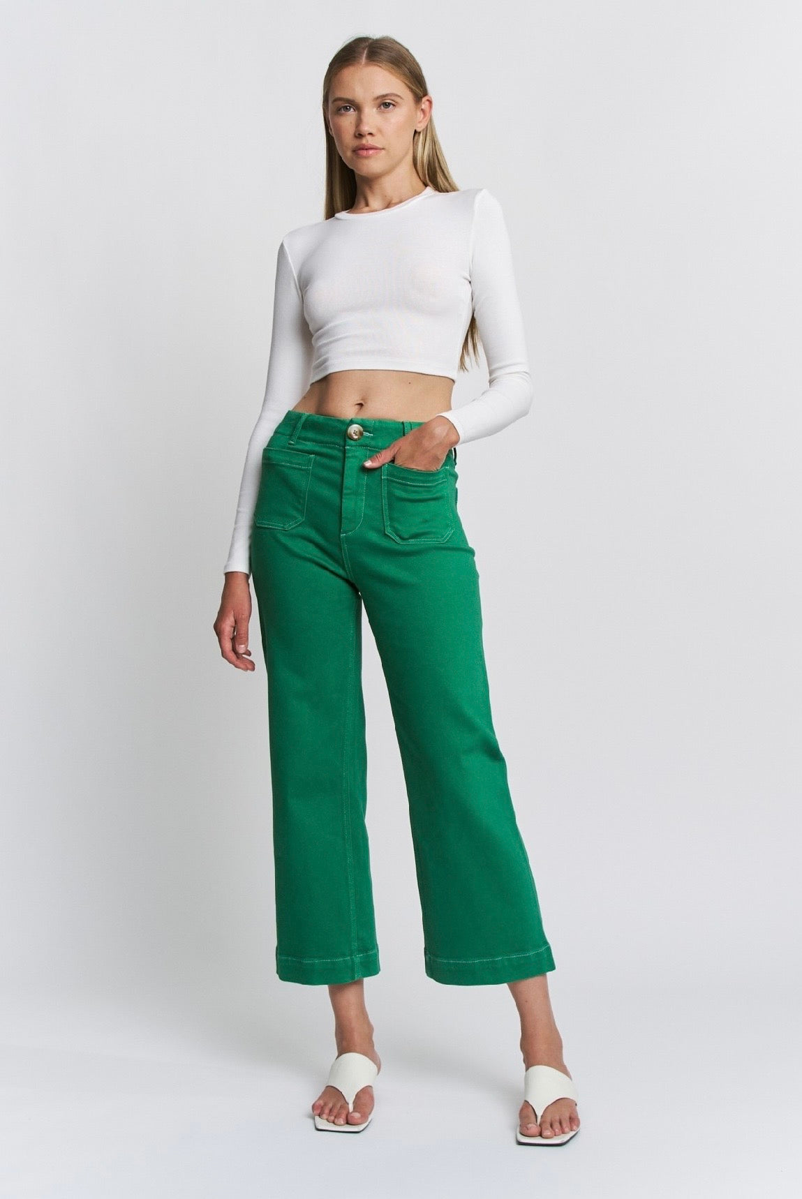 The Mica Kelly Green Jeans