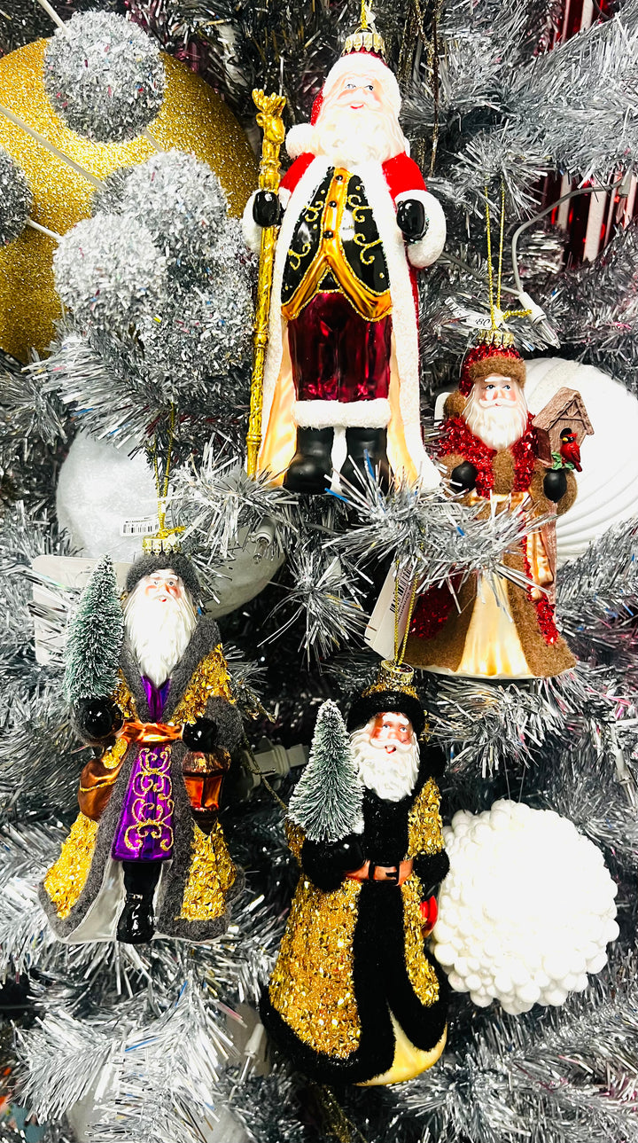 Luxe Santa Ornament