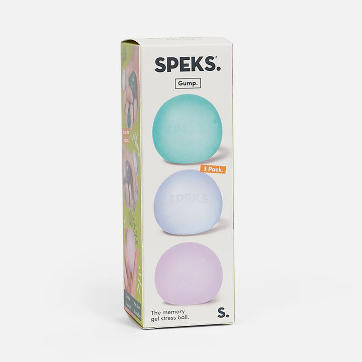 Speks Cool 3 Pack Gump Memory Gel Stress Ball