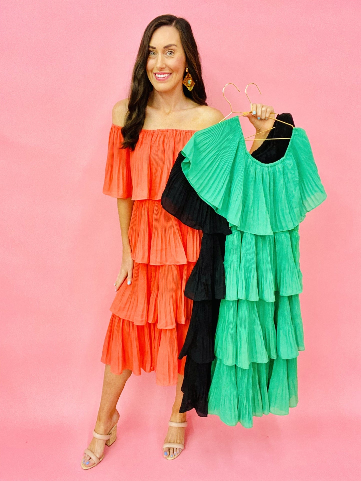 The Pleated Midi-3 Colors