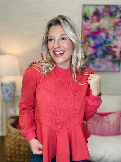 The Coral Cori Top