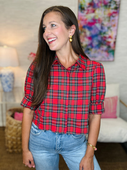 The Greetings Top in Red
