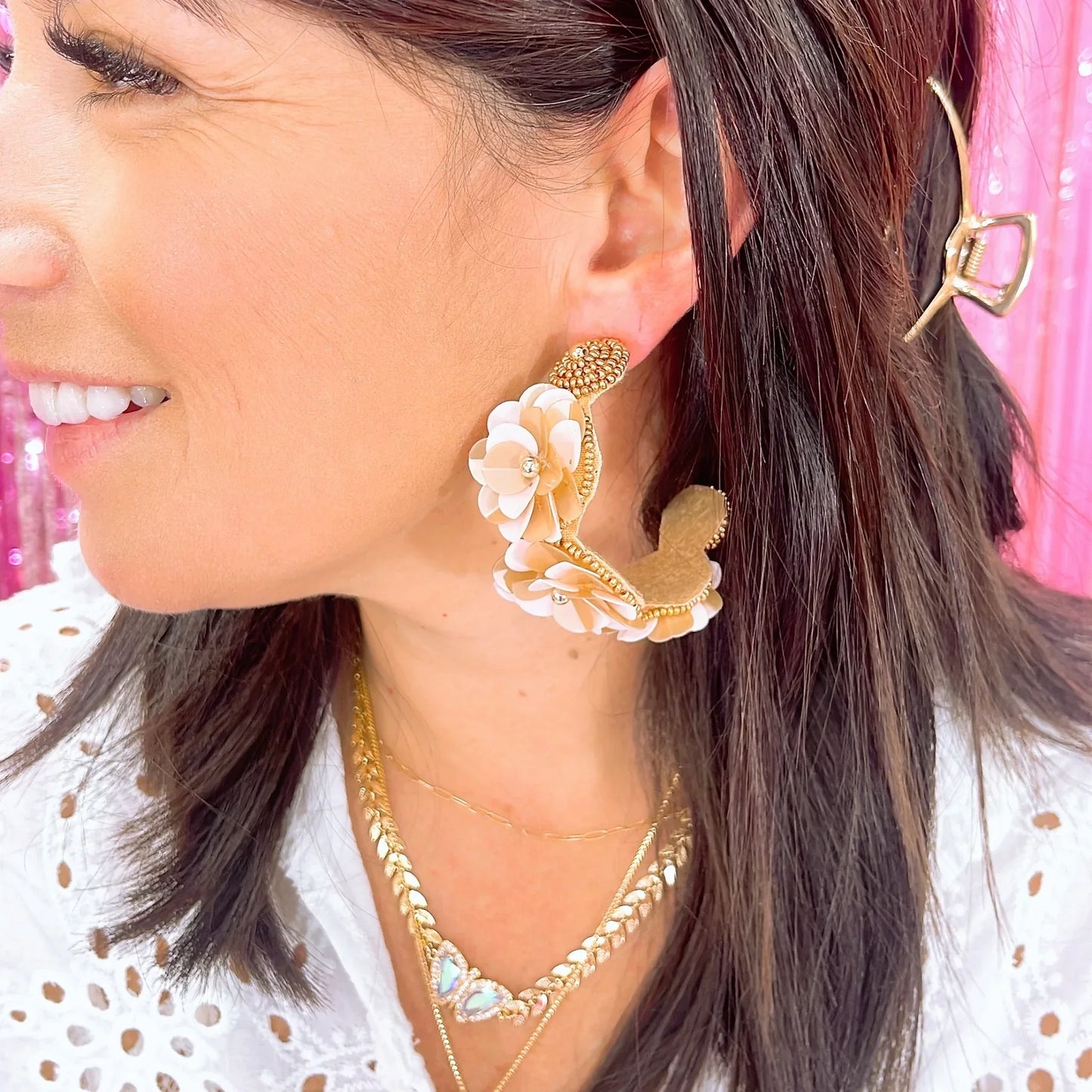 The Multi Flower Hoop - 2 Colors