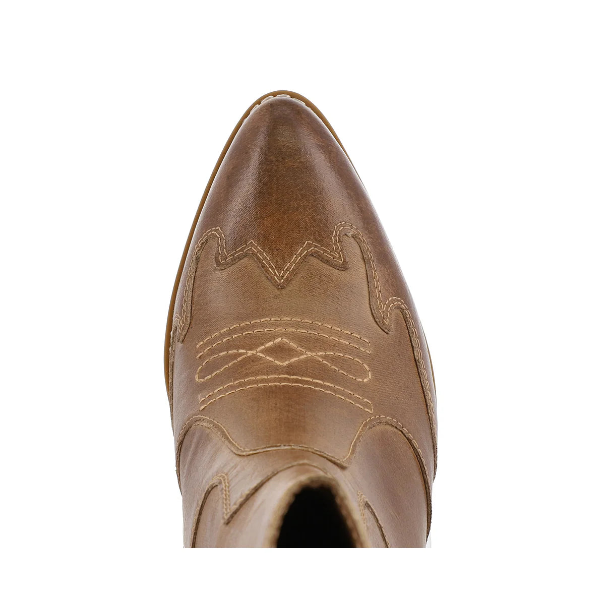 The Clorinda Booties in Tan