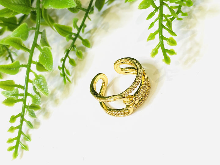 Triple CZ Wrap Ring