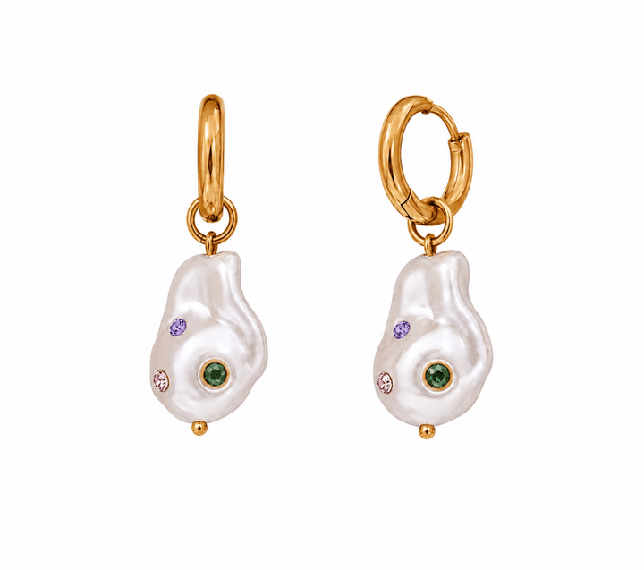 Huggie Charm Earrings - Charlotte