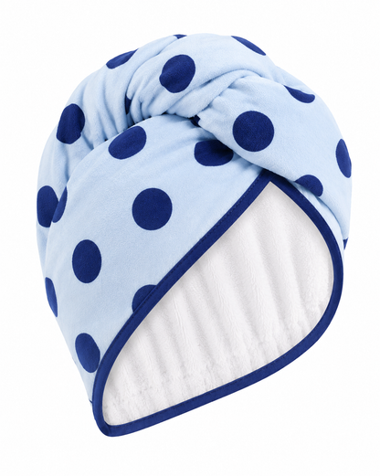 The Buckley Polka Dot Hair Towel Wrap-10 Colors