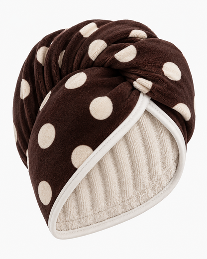 The Buckley Polka Dot Hair Towel Wrap-10 Colors