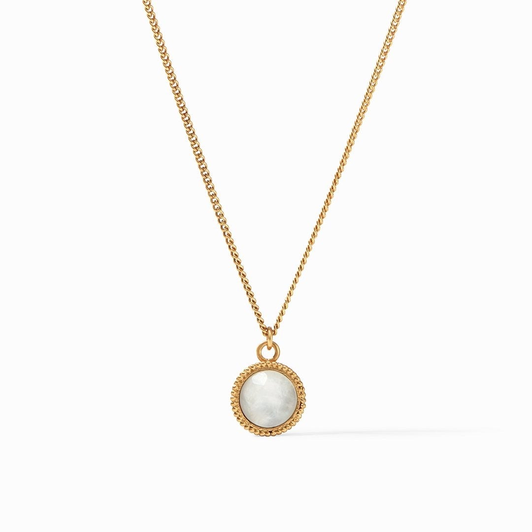 JV Fleur-de-Lis Solitaire Necklace
