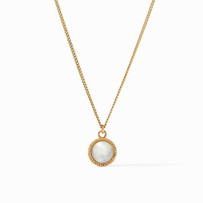 JV Fleur-de-Lis Solitaire Necklace