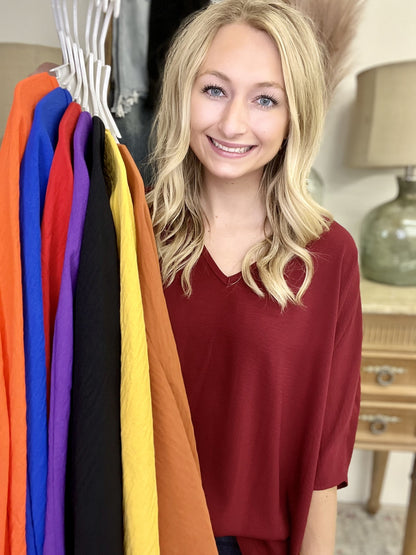 The Adrienne Poncho Top - 9 Colors/AS