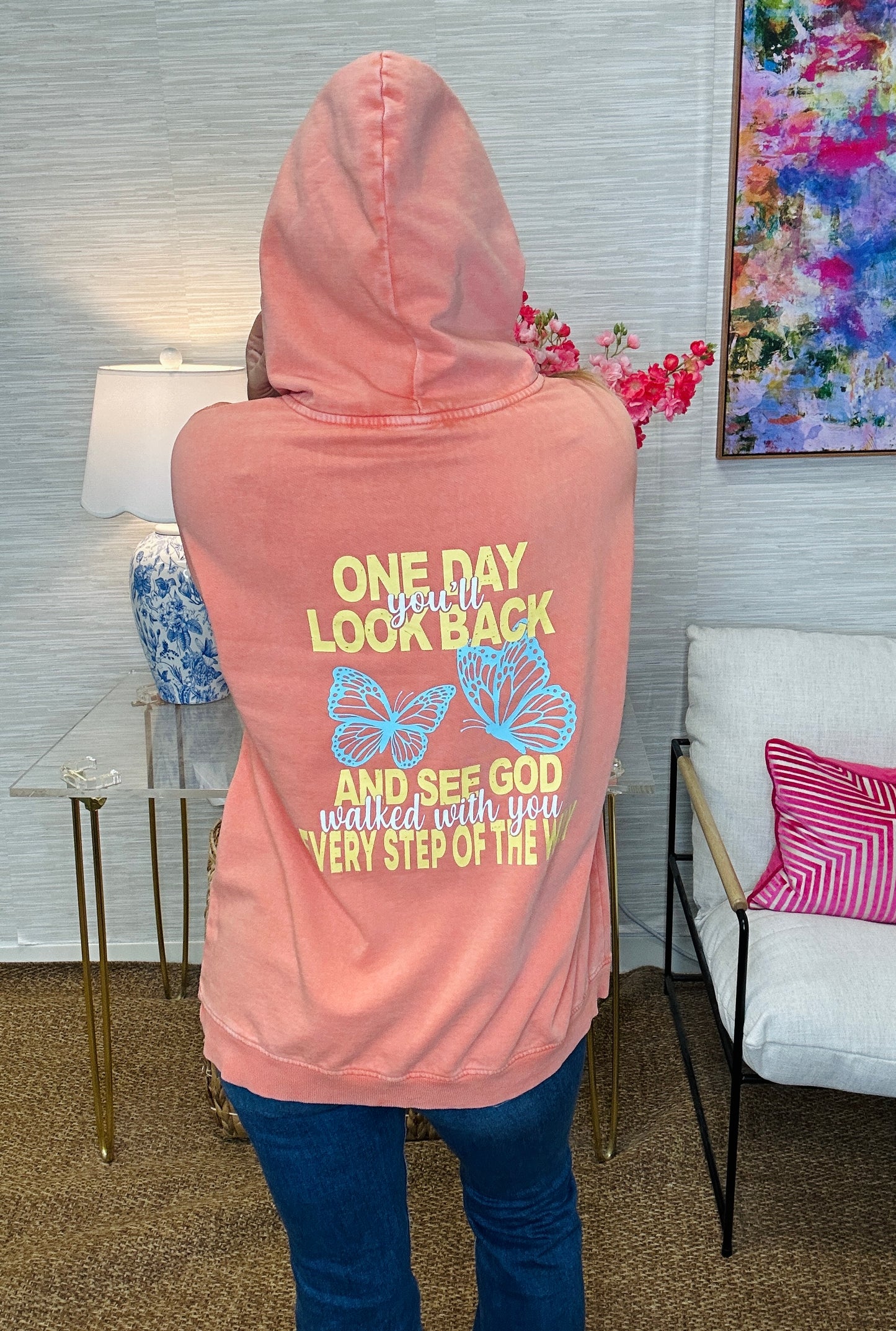 One Day You'll Look Back Oversized Hoodie