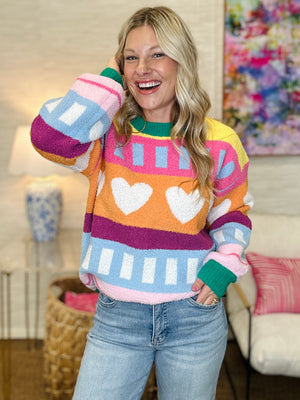 The Cleo Sweater in Pink
