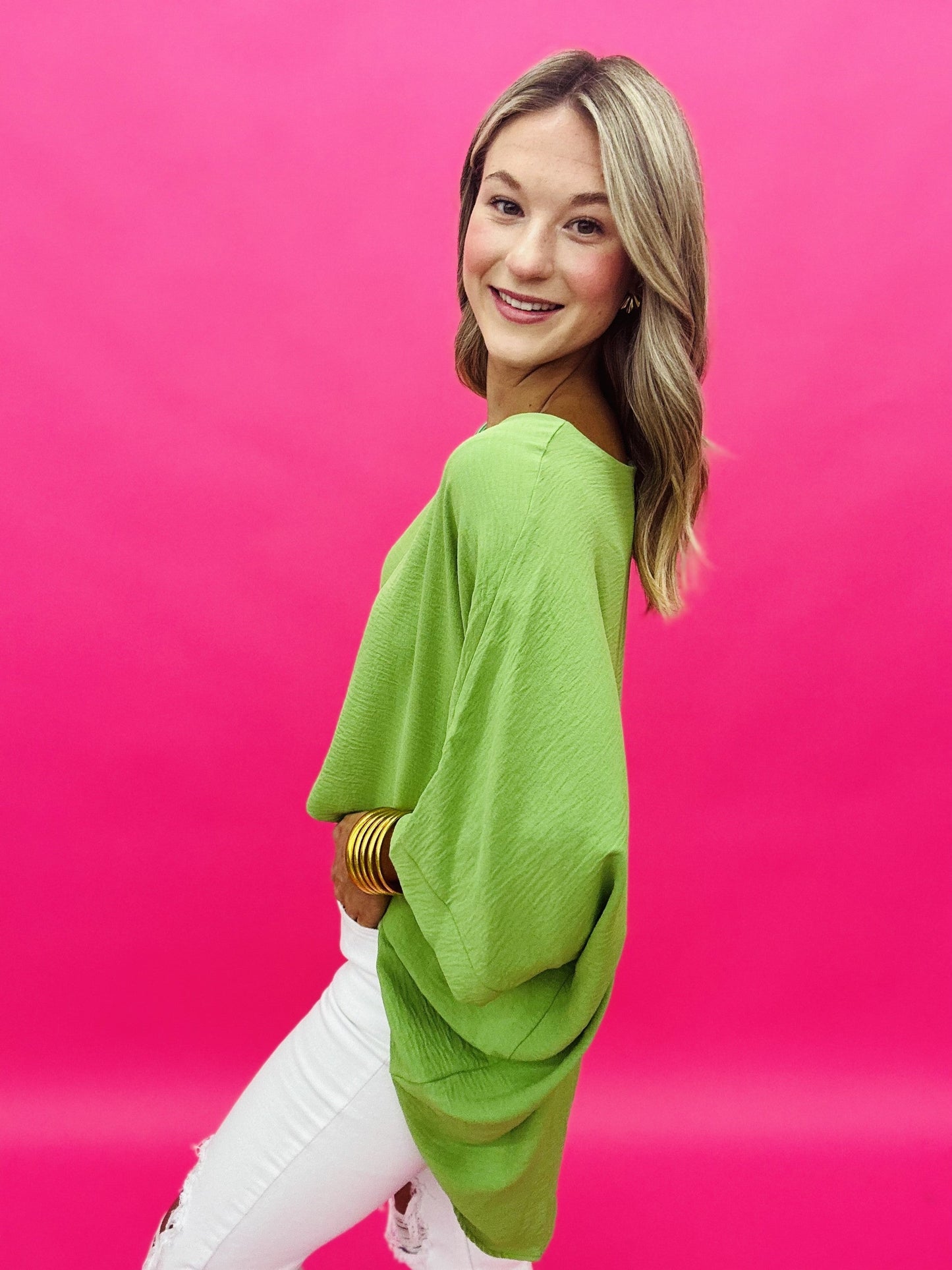 The Solid Airflo Scoop Poncho - 3 Colors, AS