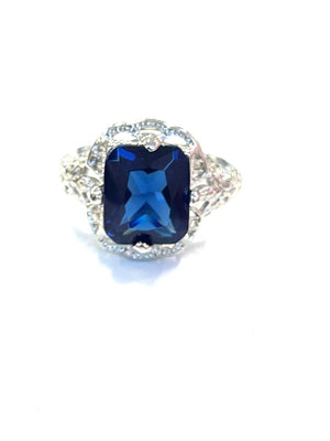 The Blue Cascade Ring