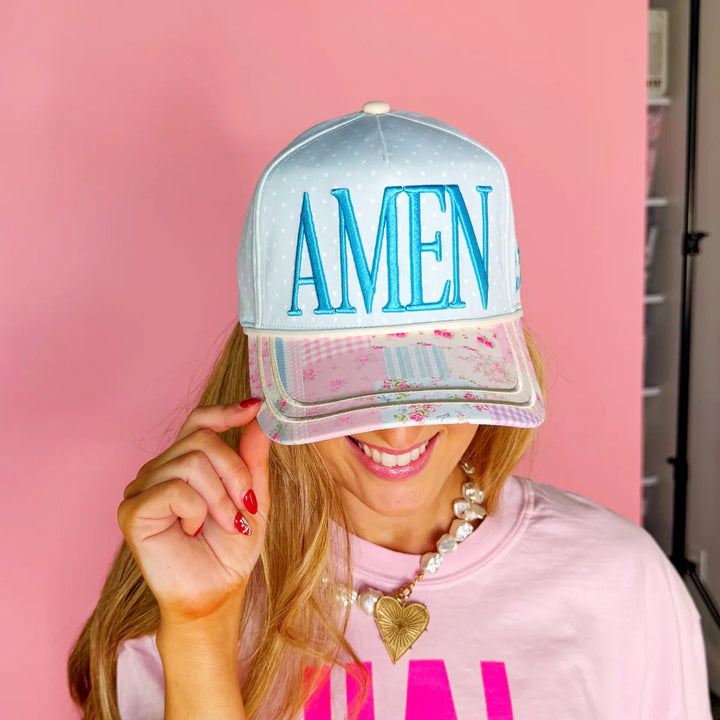Floral Amen Hat