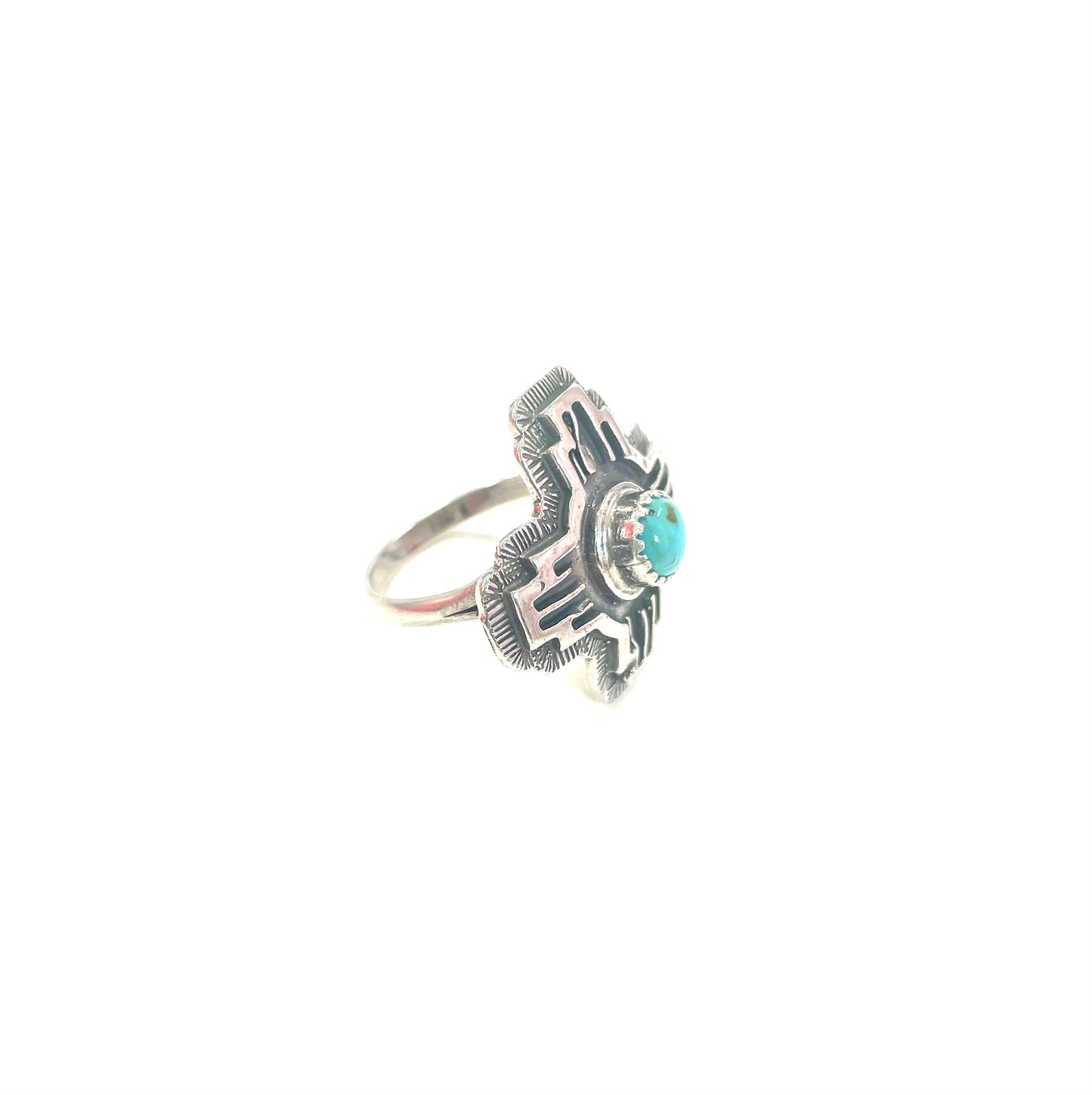 RB Zio Sterling and Turquoise Ring