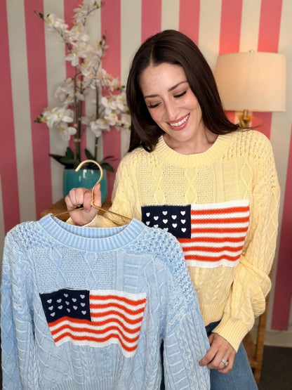 The Flag Sweater- 2 Colors