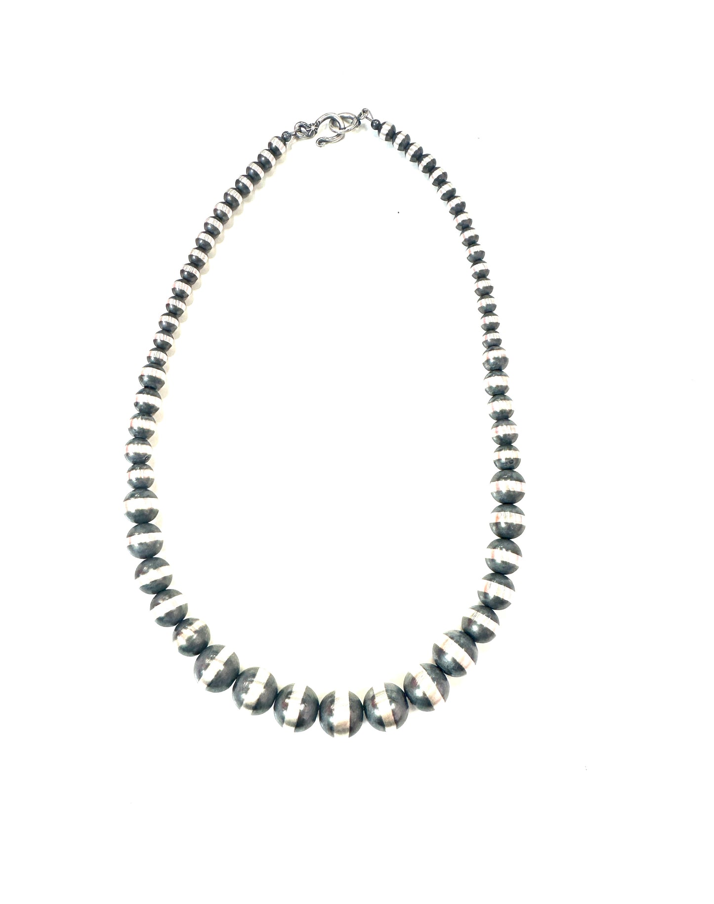 Graduated Sterling 18" Pearl Necklace