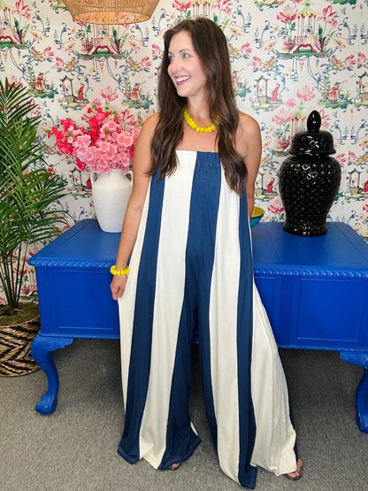 The Whitby Jumpsuit in Navy