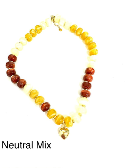 The Steal Candy Heart Necklace-21 Colors
