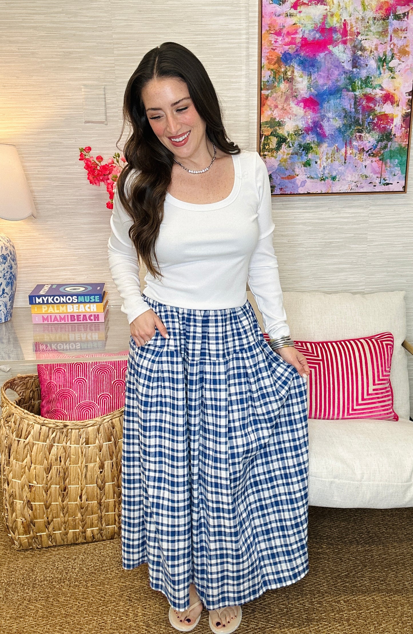 The THML Gingham Skirt