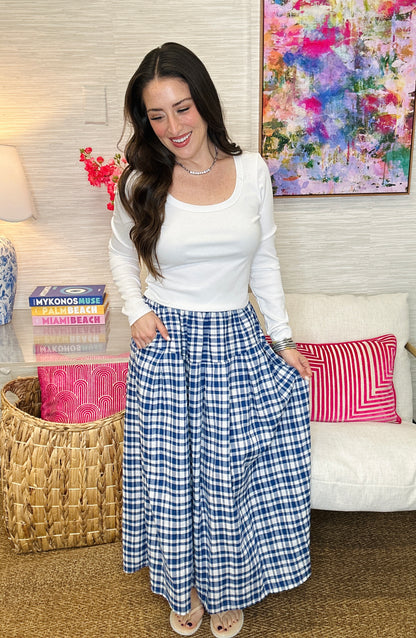 The THML Gingham Skirt