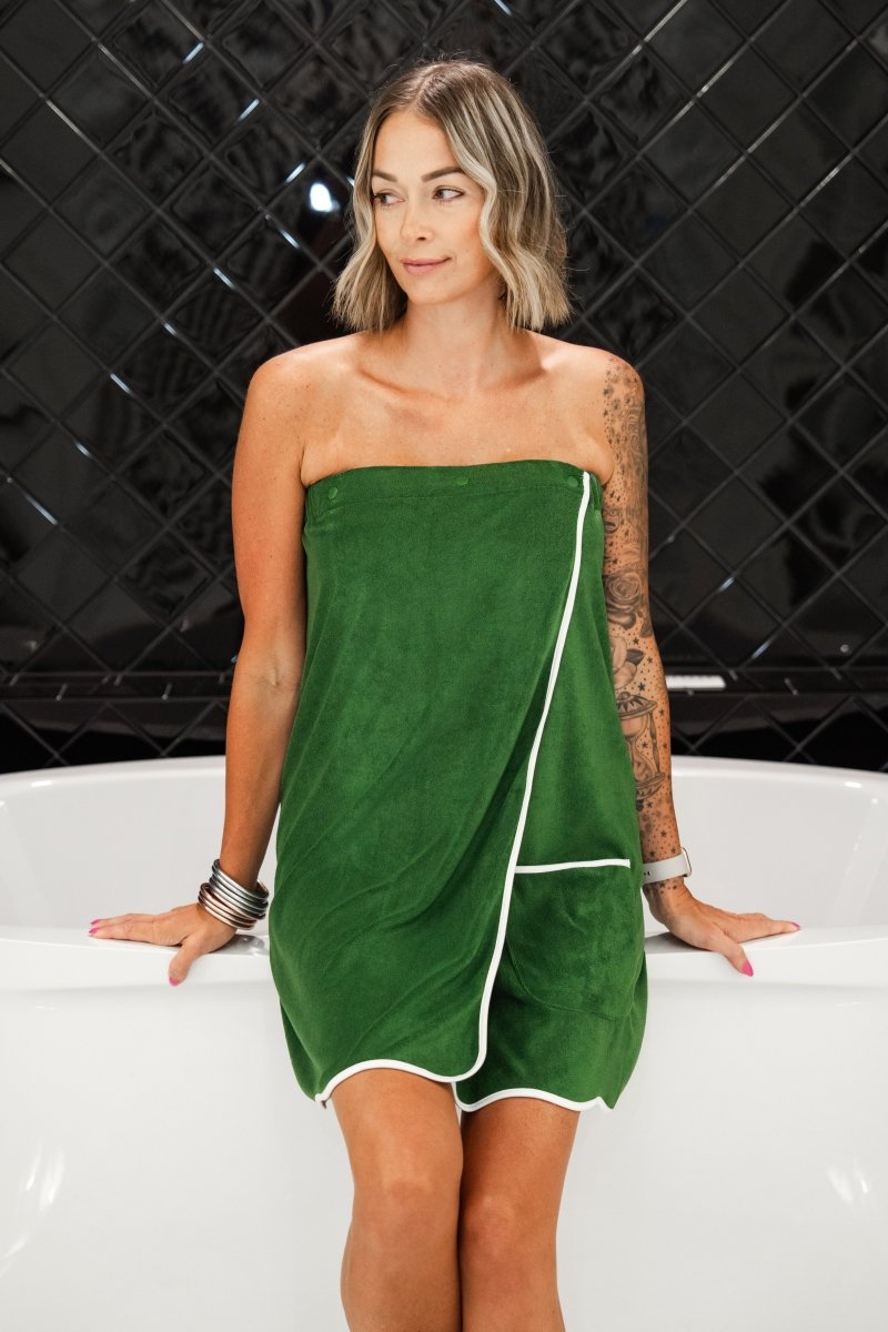The Buckley Towel Wrap - 20 Colors THE POLKADOT ALLEY LLC. The Buckley Towel Wrap - 20 Colors THE POLKADOT ALLEY LLC.