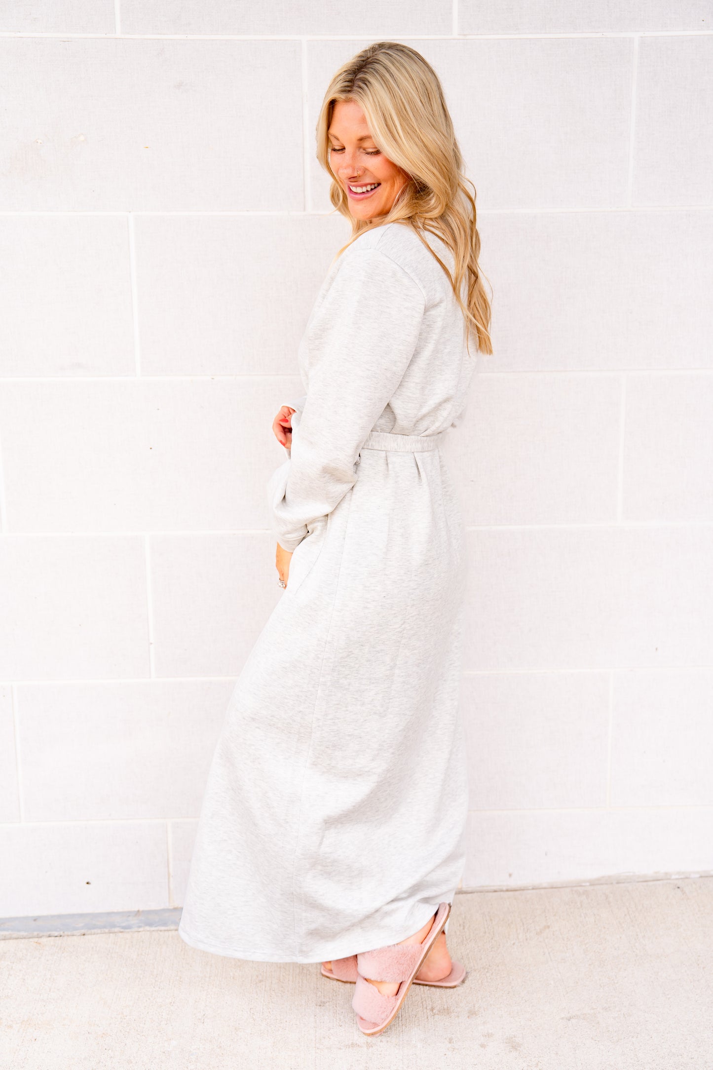 The Buckley Cloud Robe in Grey