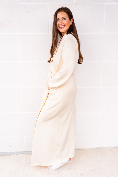 The Buckley Cloud Robe in Ivory