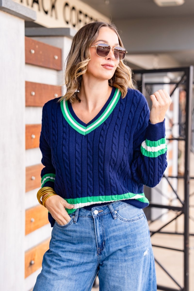 The Buckley Cable Sweater in 4 Colors – THE POLKADOT ALLEY LLC.
