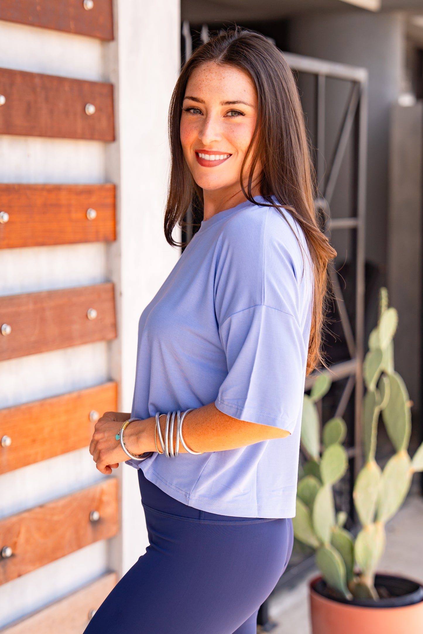 The Buckley Ash Bamboo Crop Tee in 8 Colors/AS