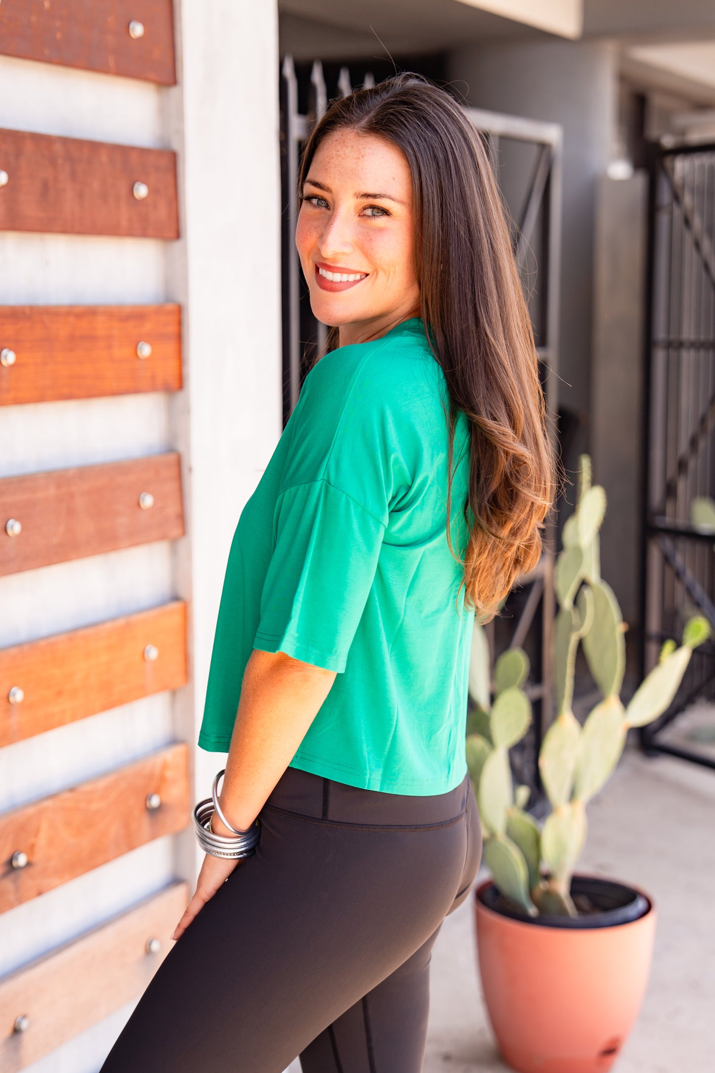 The Buckley Ash Bamboo Crop Tee in 8 Colors/AS
