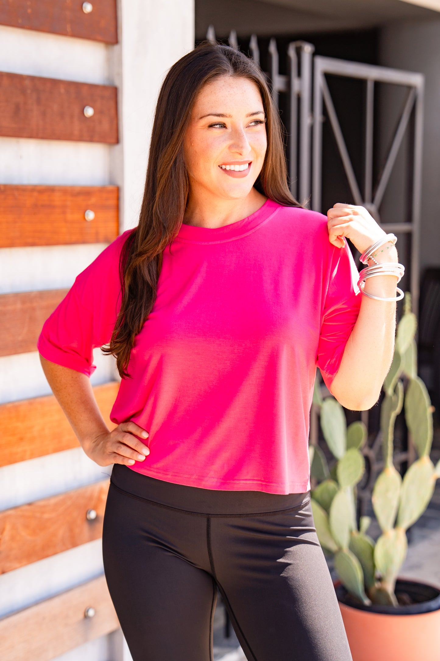 The Buckley Ash Bamboo Crop Tee in 8 Colors/AS