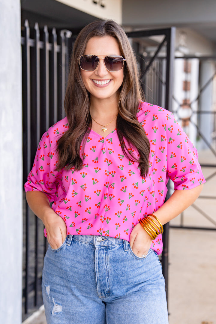 The Buckley Beaumont Top in Cherries