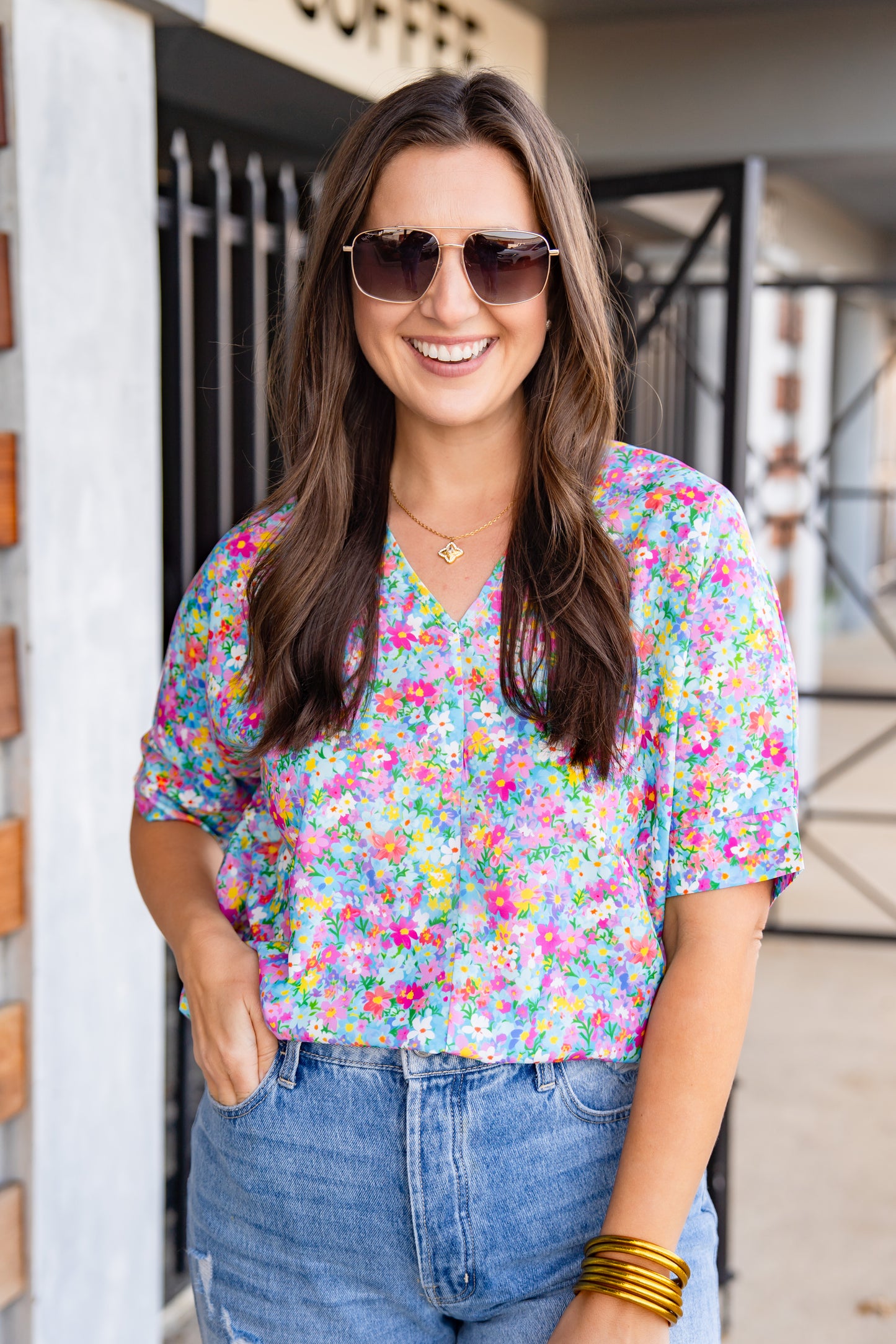 The Buckley Beaumont Top in Field of Flowers