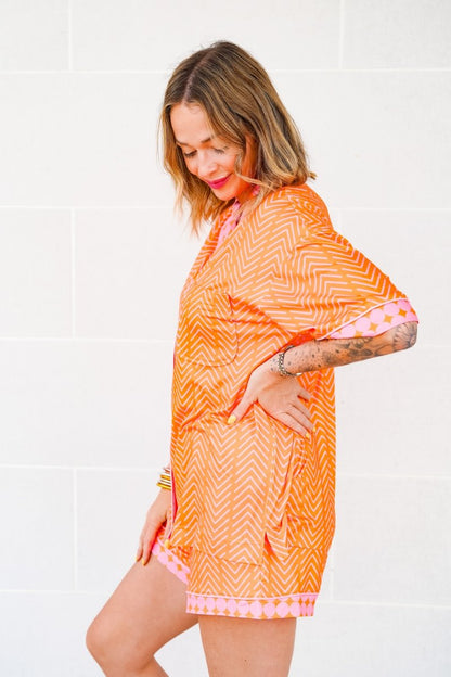 The Buckley Jennifer Set in Orange Crush