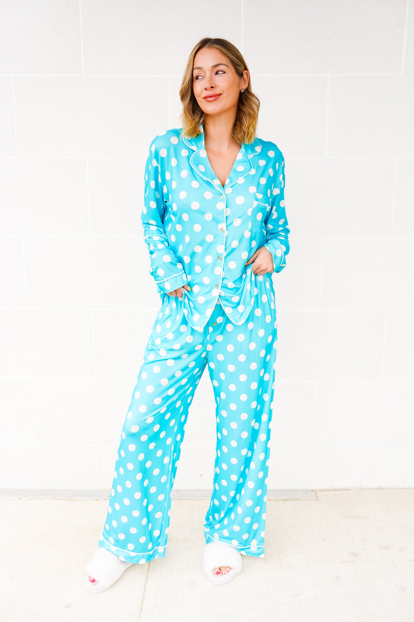 The Buckley Asher Set in Aqua Confetti
