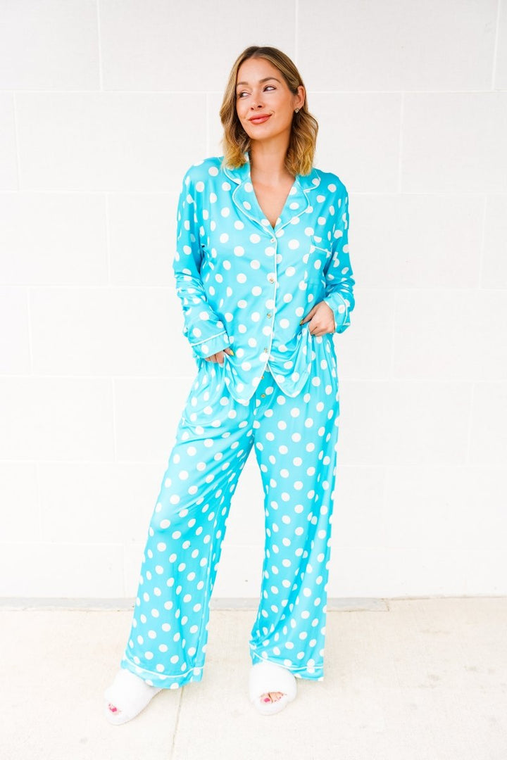 The Buckley Asher Set in Aqua Confetti